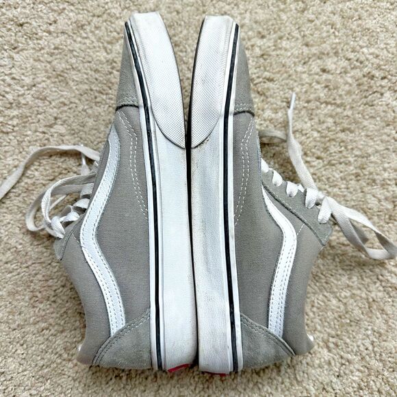 VANS Grey Suede Low Top Mens 5.5 Womens 7 - Picture 2 of 5